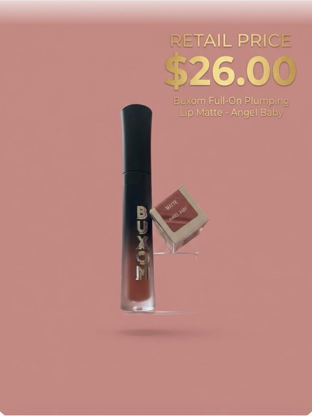 Buxom Full-On Plumping Liquid Lipstick in Angel Baby -Matte